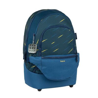Zaino Premium e marsupio Orion Blue Schoolbag 2 pezzi.