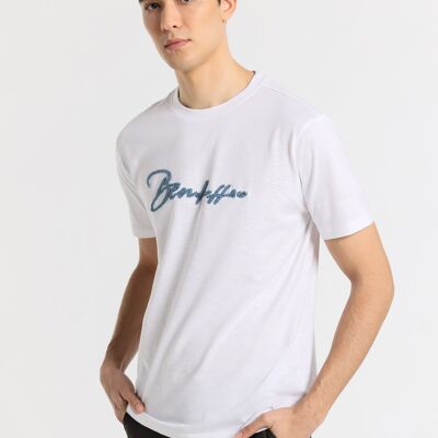 BENDORFF -T-shirt manches courtes avec logo brodé inversé