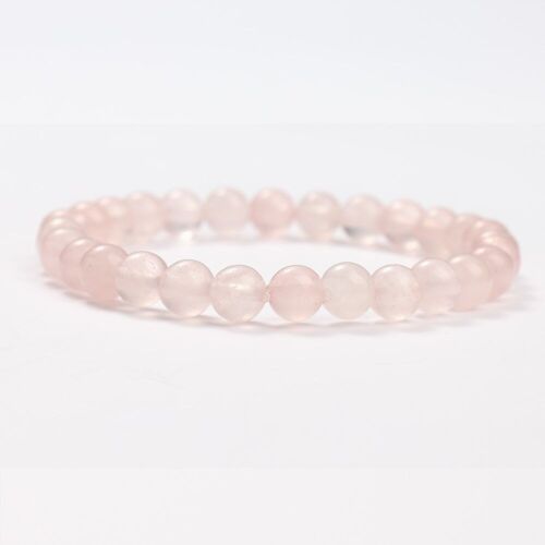 BRACELETS MINÉRAUX QUARTZ ROSE - G151-02