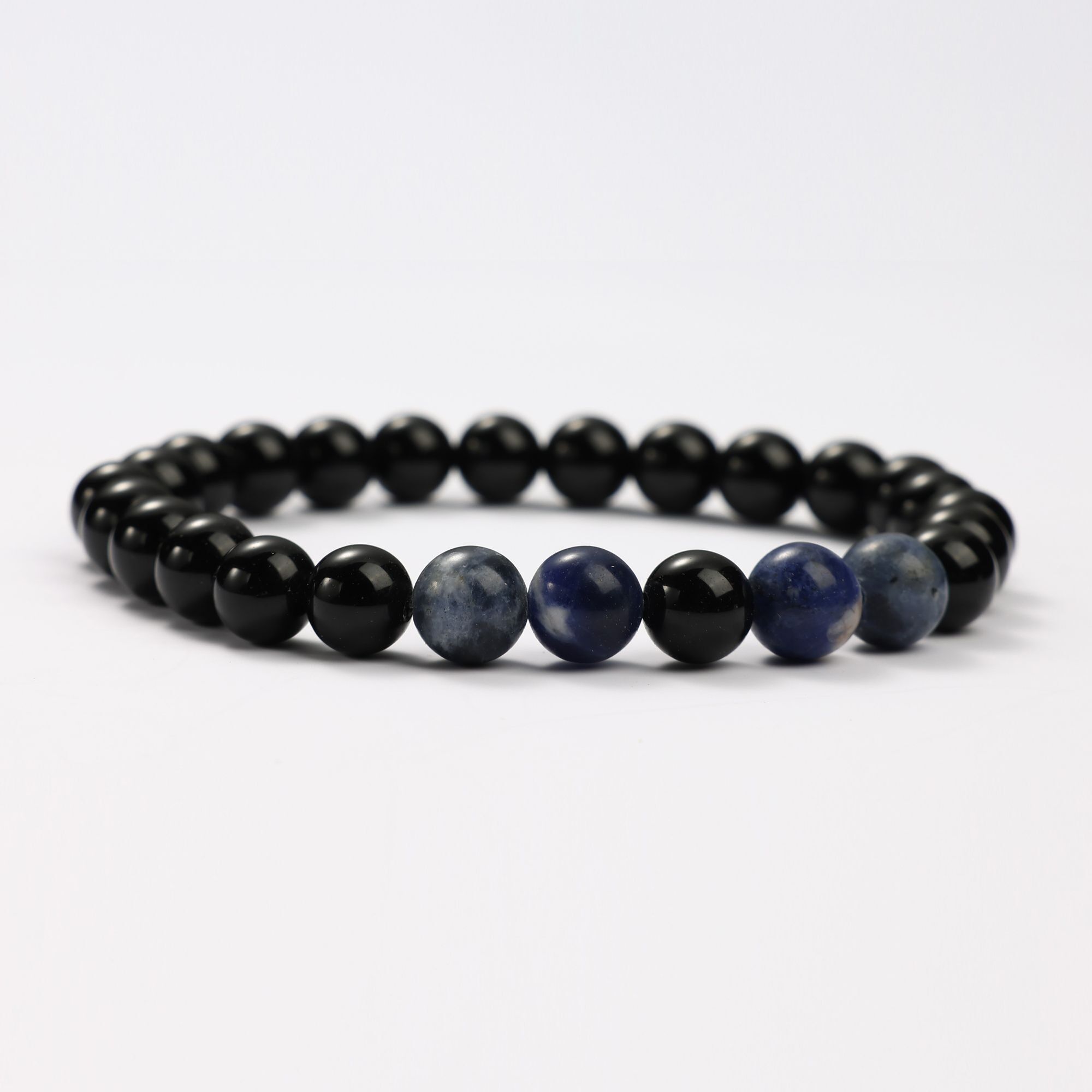 BRACCIALI MINERALI IN OSSIDIANA E SODALITE - G151-37