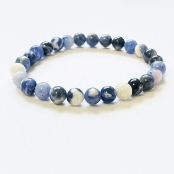 BRACELETS MINÉRAUX SODALITE - G151-44