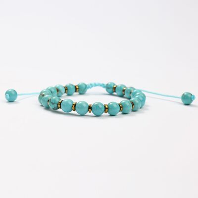 SMALL BLUE MAGNESITE MINERAL BRACELETS - G151-73