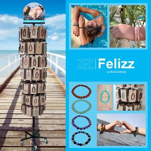 PRESENTOIR BRACELETS MINERAUX COMPLET