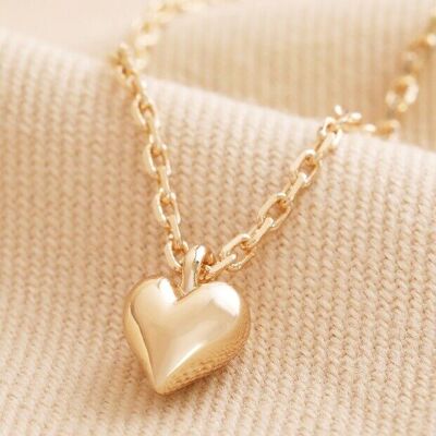 Collier pendentif petit cœur en or