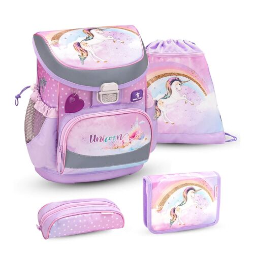 Mini-Fit Rainbow Unicorn schoolbag set 4 pcs