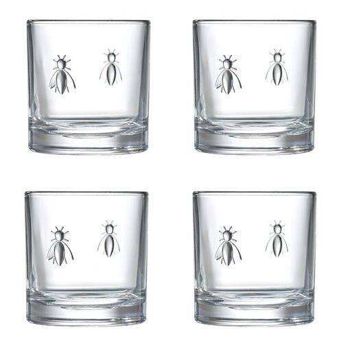 4x Abeille whiskyglas