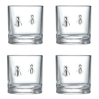 4x vaso de whisky Abeille