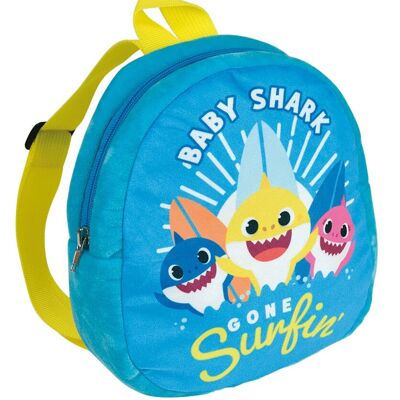 Kurzer Plüschrucksack BABY SHARK