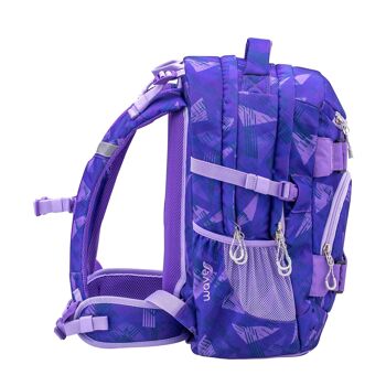 Wave Infinity Purple Sun sac à dos scolaire Set 2 Pcs 4
