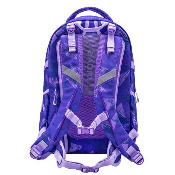 Wave Infinity Purple Sun sac à dos scolaire Set 2 Pcs 6