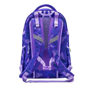 Wave Infinity Purple Sun sac à dos scolaire Set 2 Pcs 7