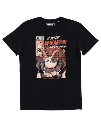 T-shirt Baphomeow - Tee-shirt Graphique Chat Baphomet 1