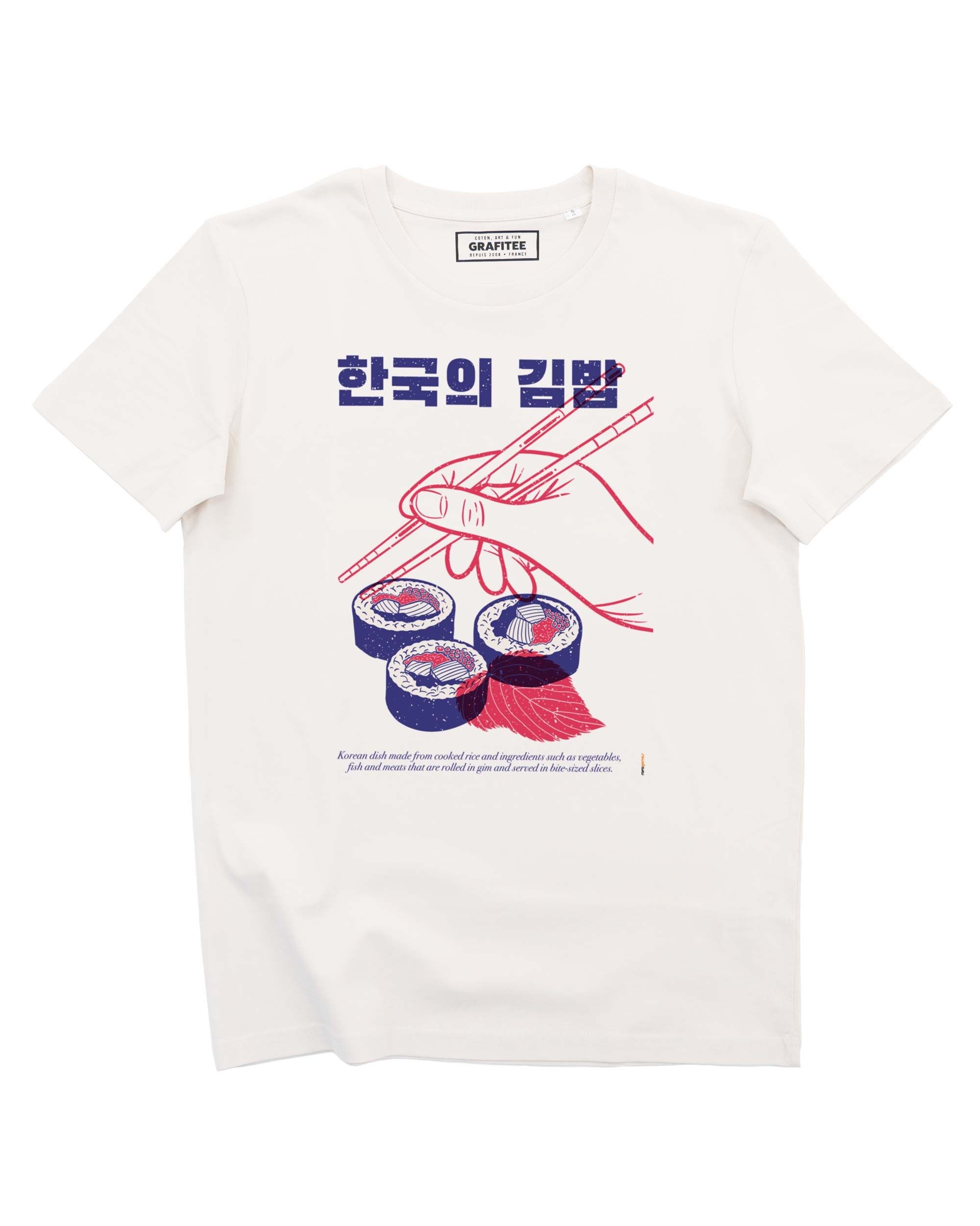 T-shirt coreana Kimbap - T-shirt grafica alimentare coreana