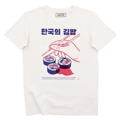 T-shirt coreana Kimbap - T-shirt grafica alimentare coreana