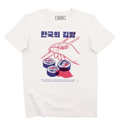T-shirt Korean Kimbap - Tee-shirt Graphique Nourriture Corée