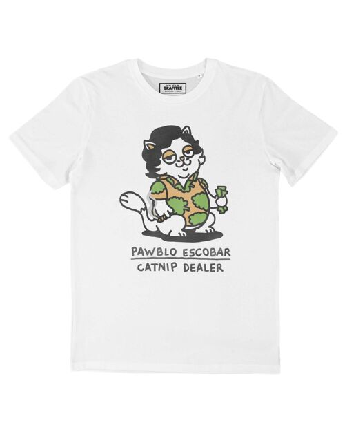 T-shirt Pawblo Escobar - Tee-shirt Humour Animaux Drogue
