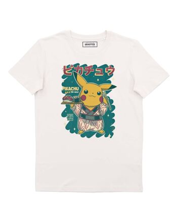 T-shirt Pikachu Sushi - Tee-shirt Graphique Pokemon Sushi 2
