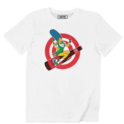 Camiseta con póster de Marge Duff, camiseta gráfica de Los Simpson