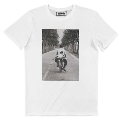 Douce France T-Shirt – Vintage Schwarz-Weiß-Foto-T-Shirt