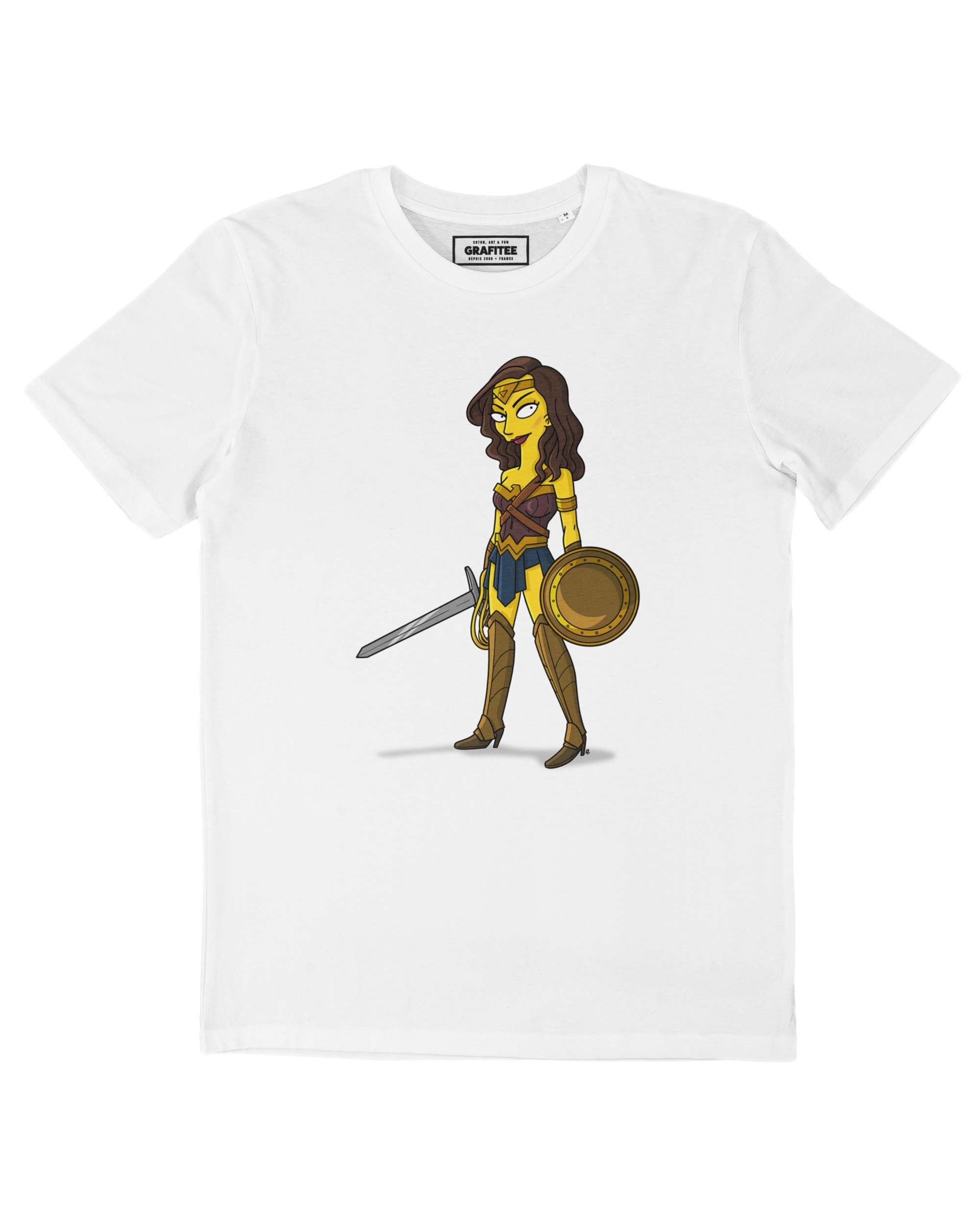 Wonderwoman Simpsonized T-Shirt - DC The Simpsons T-Shirt