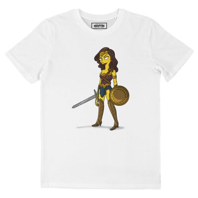 T-shirt Wonderwoman Simpsonized - Tee-shirt DC Les Simpsons