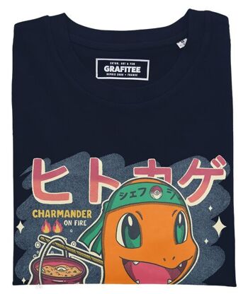 T-shirt Salamèche - Tee-shirt Graphique Pokemon Nourriture 4