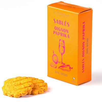 Paprika onion shortbread cookies - 40g cardboard box