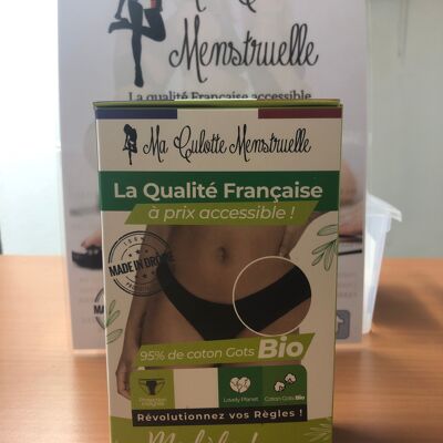 Bio-Menstruationshöschen Modell LANA, hergestellt in Frankreich, hergestellt in Drome