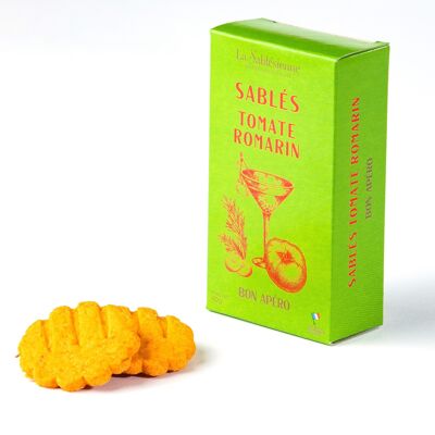 Biscuits sablés tomate romarin - étui carton 40g