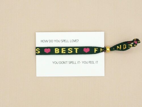 Best friend ribbon bracelet