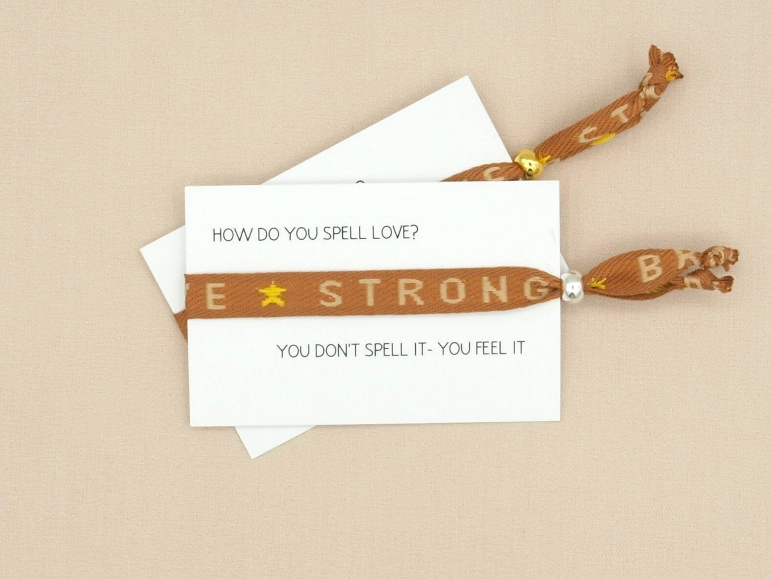 Bracciale a nastro Coraggioso forte