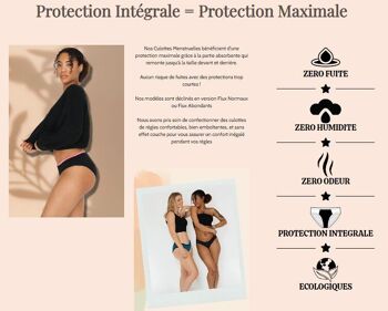 Culotte Menstruelle BIO modèle MAYA fabriquer en France Made in Drome 6