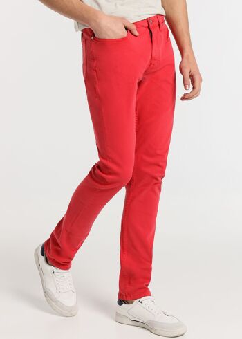 LOIS JEANS -Pantalon slim coloré - Taille Moyenne 5 poches 1