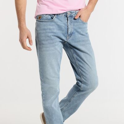 LOIS JEANS – Slim-Jeans – Handtuch-Denim aus Stoff mit mittlerer Taille