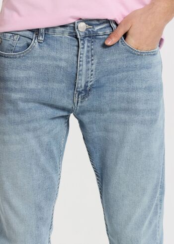 LOIS JEANS - Jean slim - Taille moyenne tissu serviette denim 2
