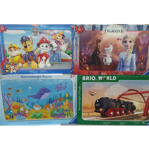 Puzzles assortis Cadre 15 Pces (modele aleatoire)