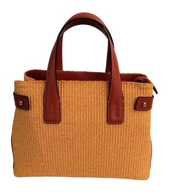 SAC TOTE/HOBO EN CUIR OU PAILLE AVEC POIGNÉES EN CUIR - B617 TOUS LES JOURS 31