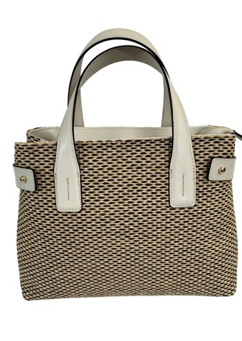 SAC TOTE/HOBO EN CUIR OU PAILLE AVEC POIGNÉES EN CUIR - B617 TOUS LES JOURS 42