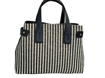 SAC TOTE/HOBO EN CUIR OU PAILLE AVEC POIGNÉES EN CUIR - B617 TOUS LES JOURS 79