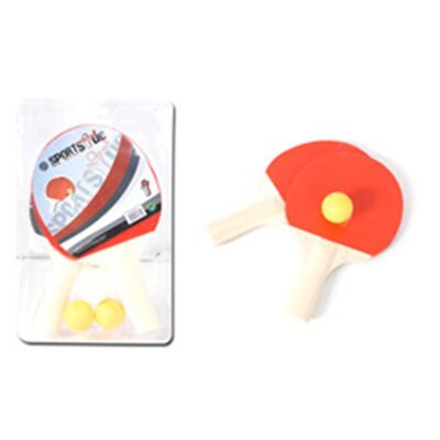 Blister 2 Raquettes Ping Pong + 3 Balles