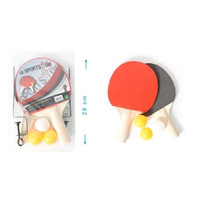 Juego de 2 raquetas de ping pong