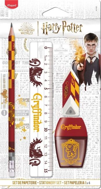 STATIONERY SET HARRY POTTER 4 PCS GRYFFINDOR 1