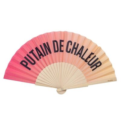 “Fucking heat” peach gradient fan