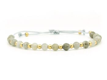 Bracelet Shi labradorite et acier inoxydable 2