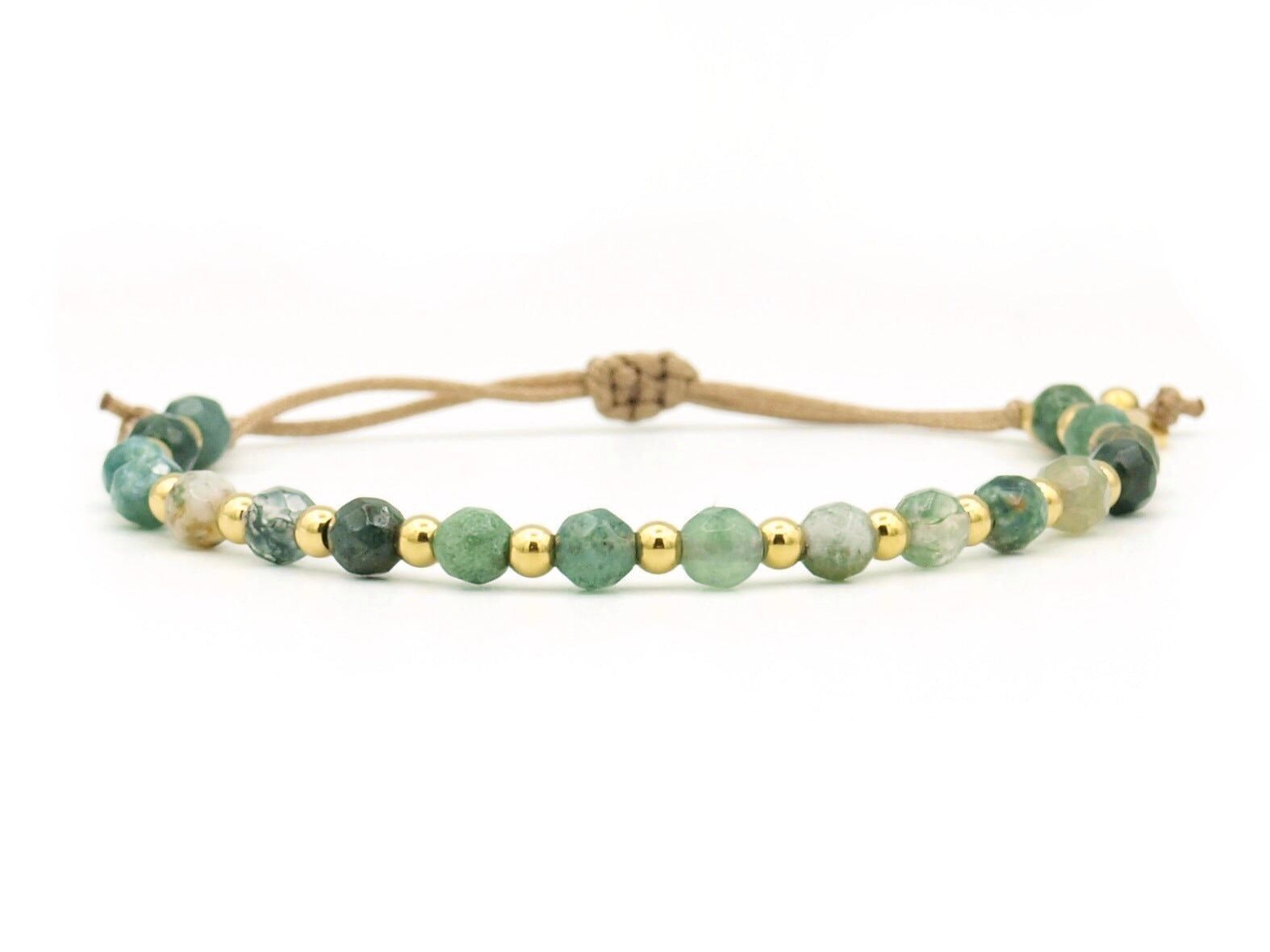 Bracciale Shi calcedonio e acciaio inossidabile