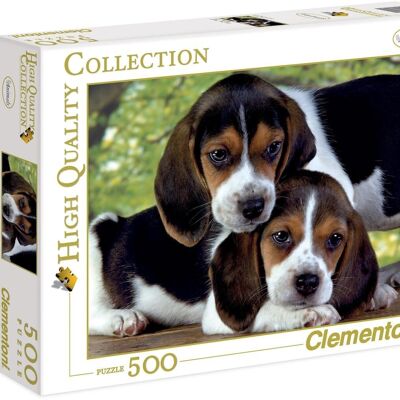 500-teiliges Puzzle Hunde