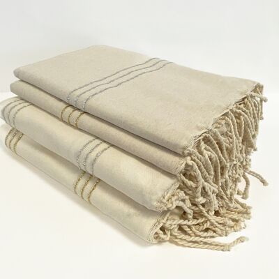 Fouta Tradizionale ISIS 100% cotone 200x200cm confezione assortita