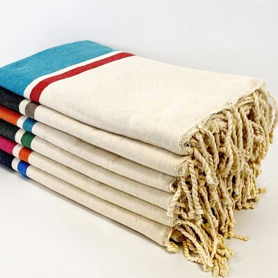 Fouta piatta tradizionale Hélios 100x200 colori assortiti