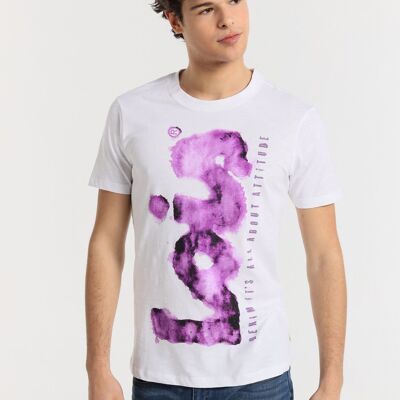 LOIS JEANS -T-Shirt short sleeve with LOIS graffiti print