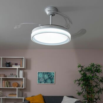 Ventilateur de plafond avec lumière LED | Lampe de ventilateur de plafond | Ventilateurs de plafond avec lumière LED | Ventilateur de plafond avec lumière LED - InnovaGoods 5